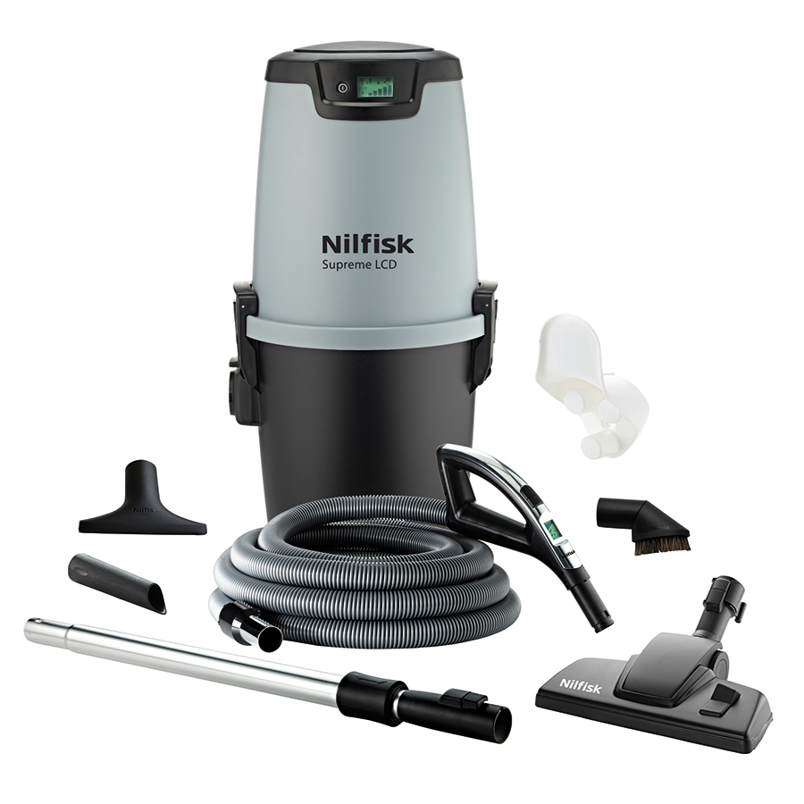 Centraldammsugare Nilfisk Supreme All-in-1 LCD Deluxe 500 m² Självrengörande Filter