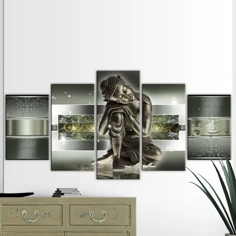 Tavla Arkiio Sleeping Buddha In Greens