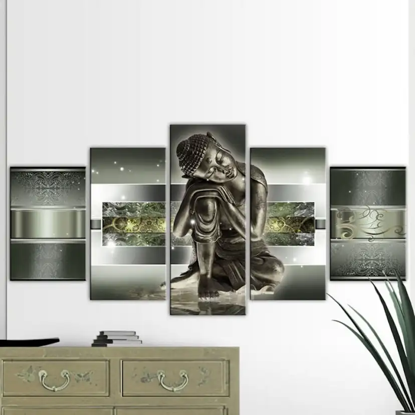 Tavla Arkiio Sleeping Buddha In Greens
