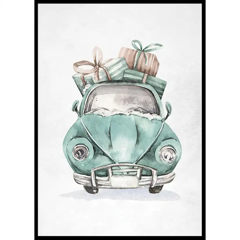 Poster Gallerix Christmas Beetle Car