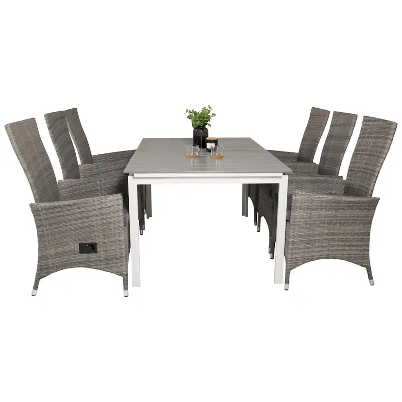 Matgrupp Venture Home Lova 160/240 med 6 Pishi Stolar