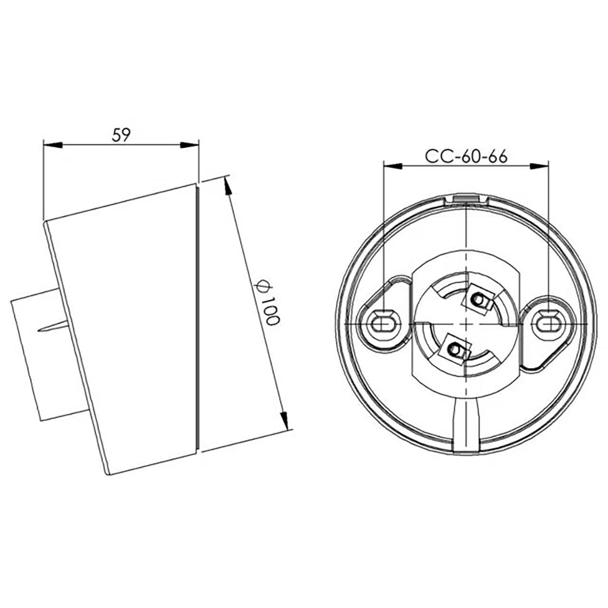 Armatursockel Ifö Electric Sockel IP20 Sned E27 84,5cm