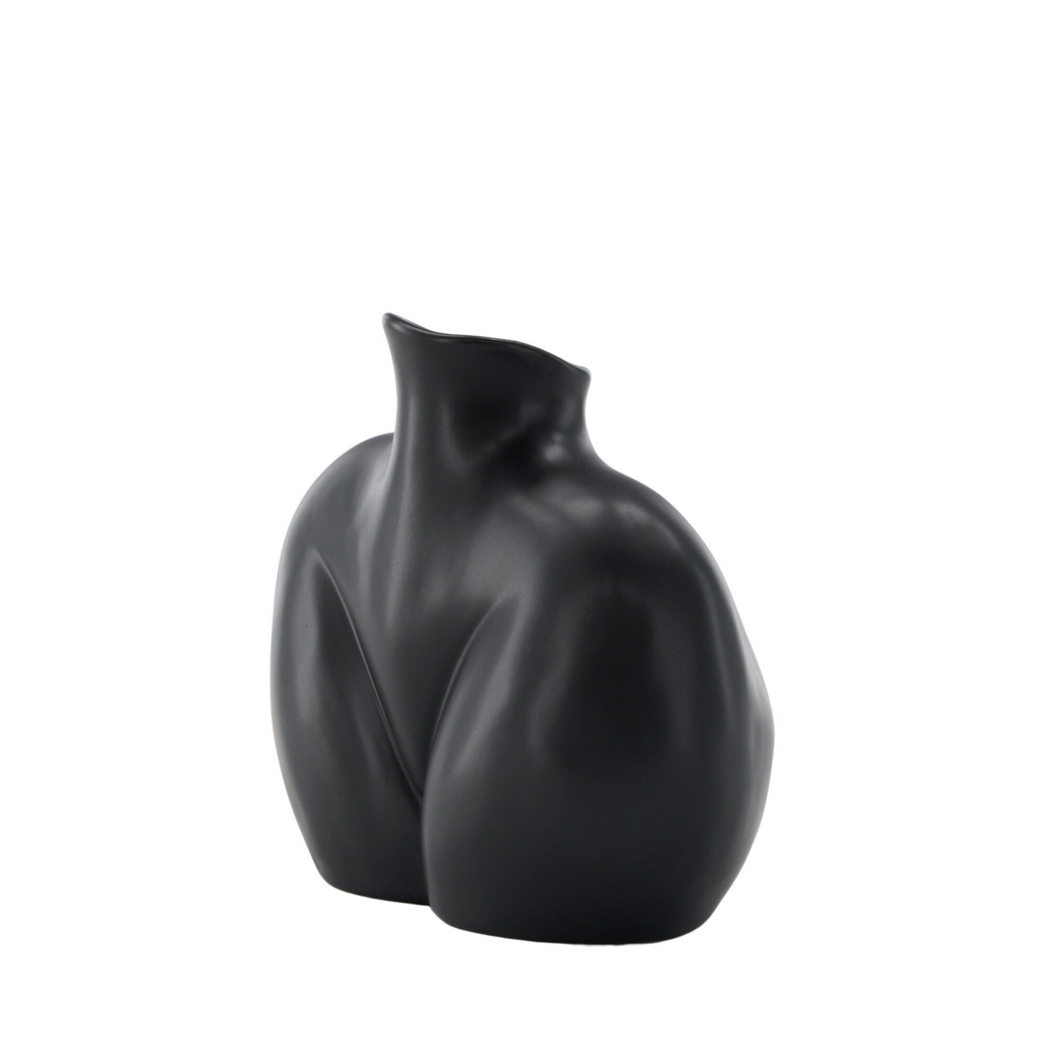 Harvey Vase - Matte Black - 17*10*15Hcm Svart