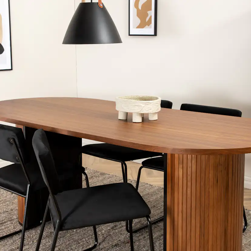 Matgrupp Venture Home Bianca med 6 Kungshamn Stolar