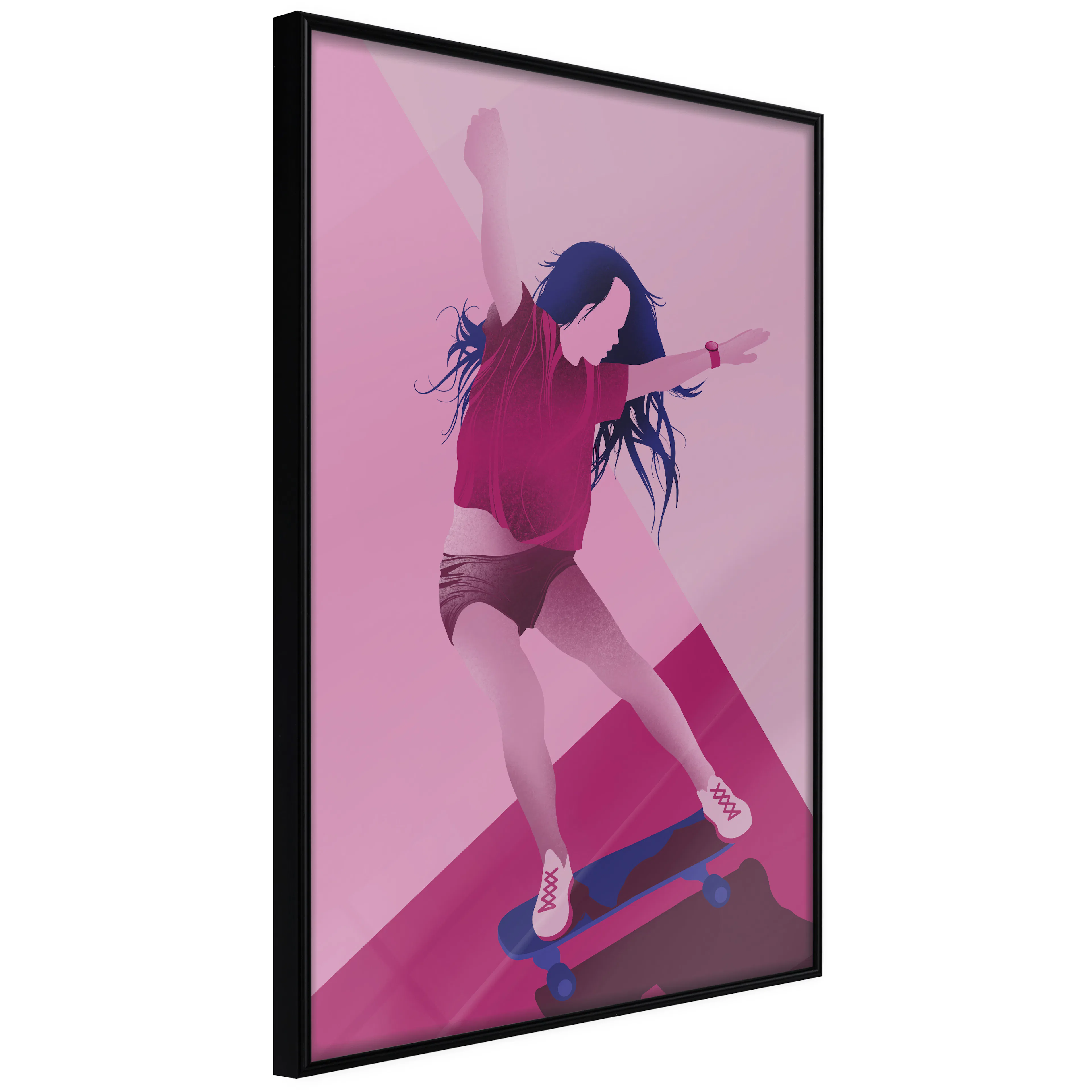 Affisch - Powerslide [Poster] 40x60 Svart ram, 40x60 cm
