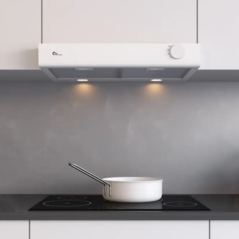 Underbyggd Köksfläkt Thermex Manchester Smart Standard Frånluft/Kolfilterfläkt Vit