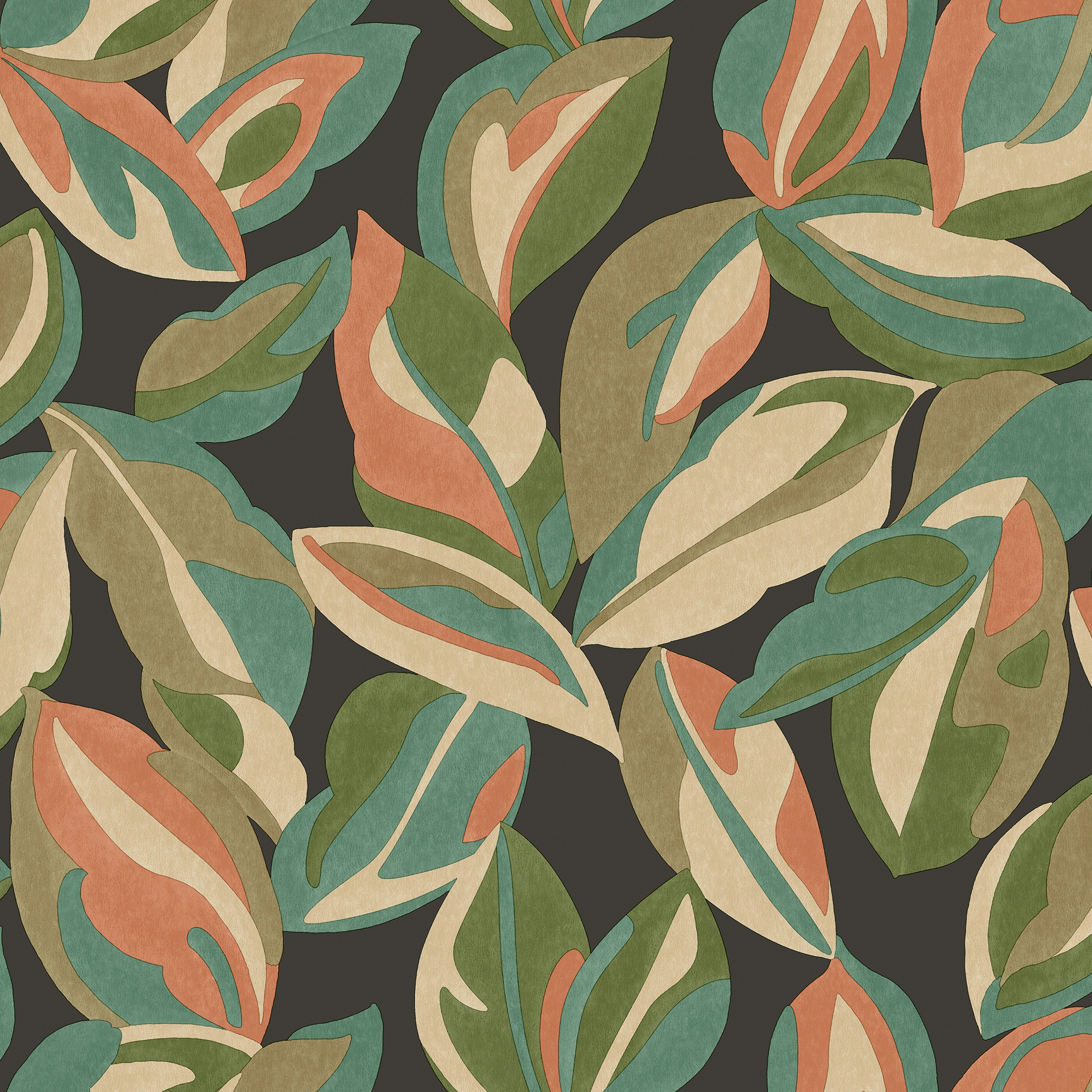 Tapet Holden The Lost Gardens Nicolai Leaf Charcoal 91593