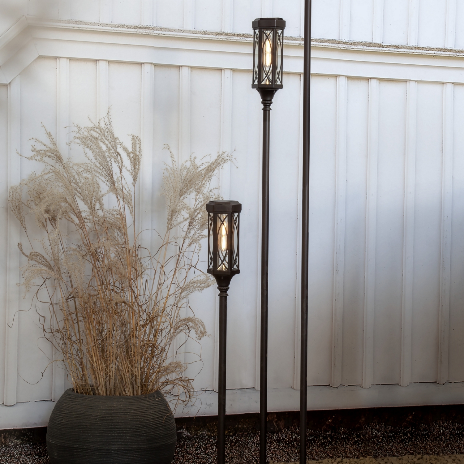 Solcells-pollare Star Trading Folke 180 cm High Twilight