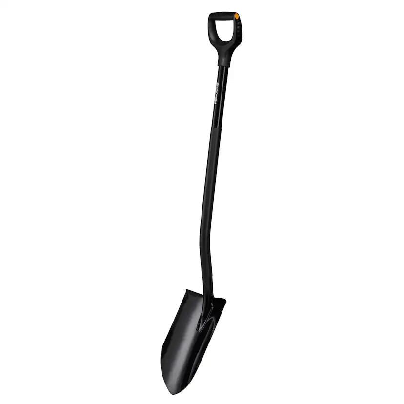 Spade Fiskars Ergonomic Pro Spetsig Svart XL