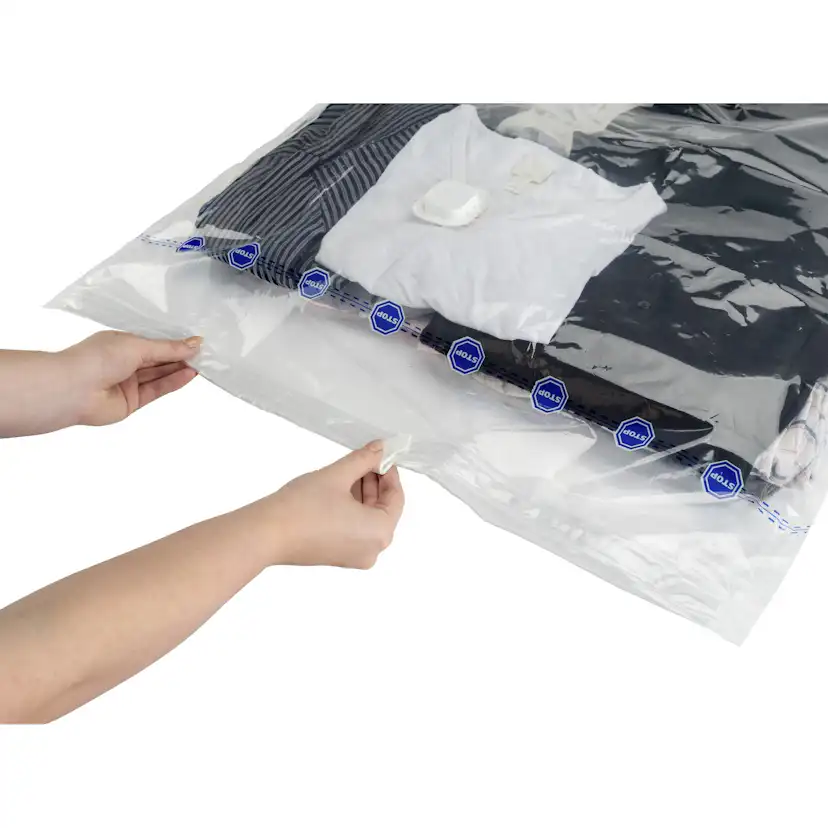 Vakuumpåse WENKO Vakuum Platsbesparande Klädförvaring L 5-pack ink Pump