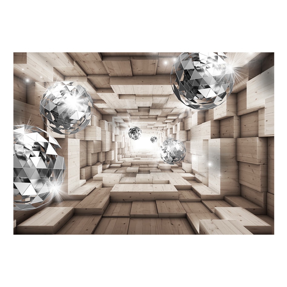 Fototapet Arkiio In A Wooden Tunnel