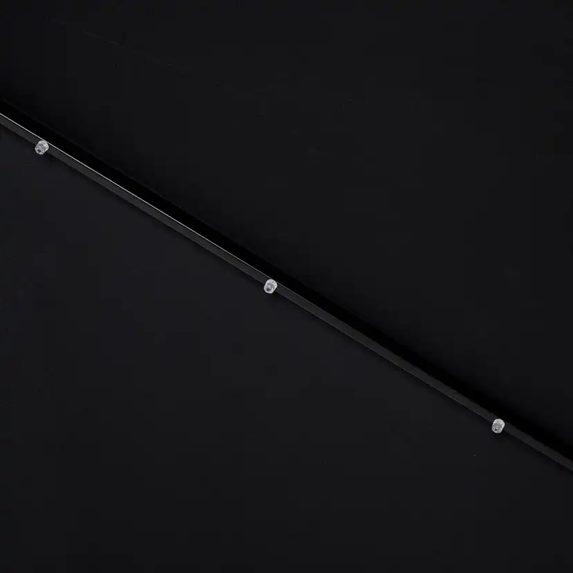 UMBRELLA W/CRANK W/SOLAR/LED W/TILT Ø3M (47340) Svart/Svart