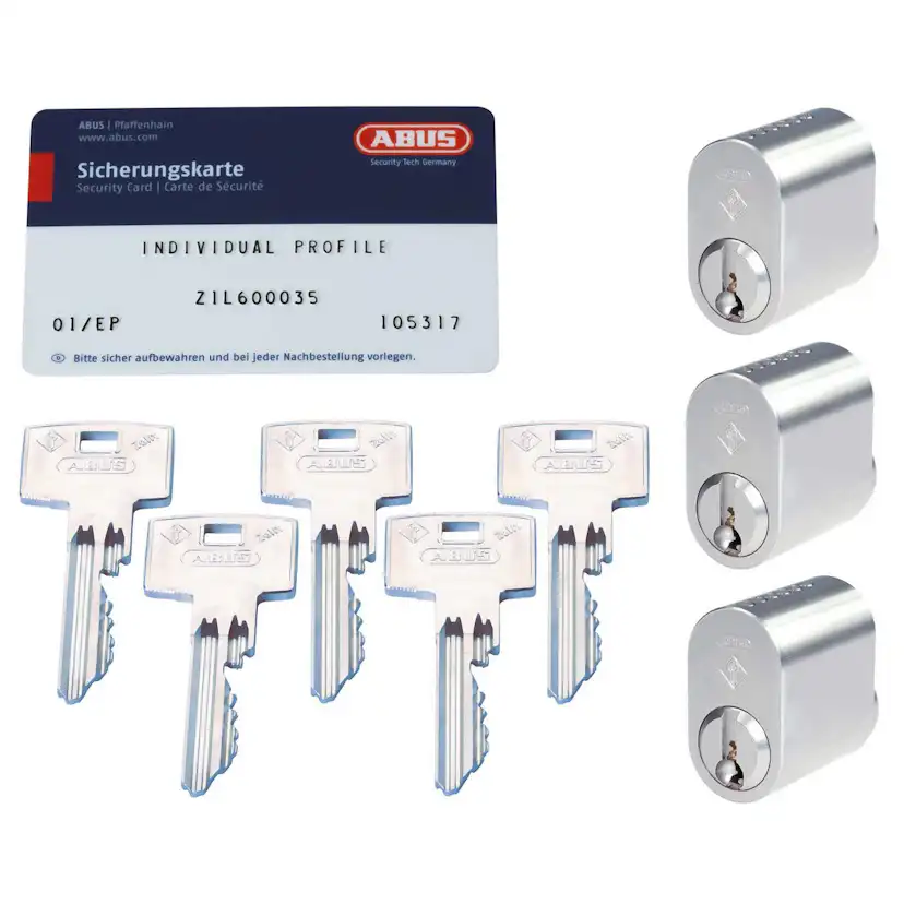 Cylinder Abus Oval ssf3 3-pack Nycklar