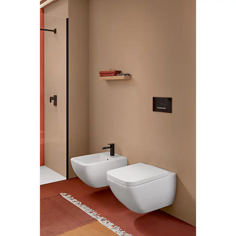 Spolknapp Villeroy & Boch ViConnect installationssystemen 92 Blankvitt glas