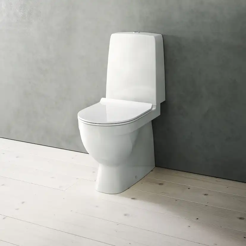 Toalettstol Duravit Durastyle Rimless 010701 med Mjukstängande Hårdsits