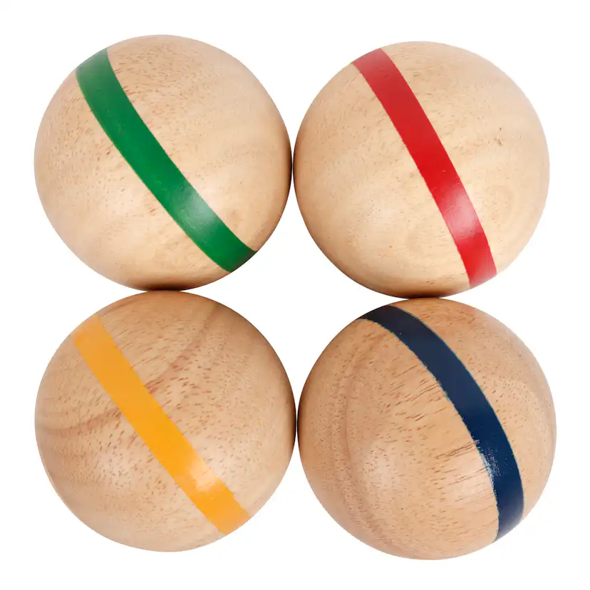 Krocket Home it Premium Krocketspel I Gummiträ För 4 Spelare