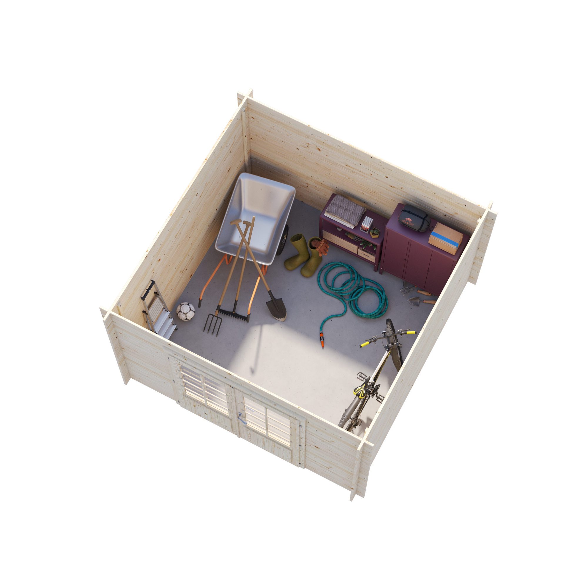Ella 8,7 m2 Impregnerad transparent