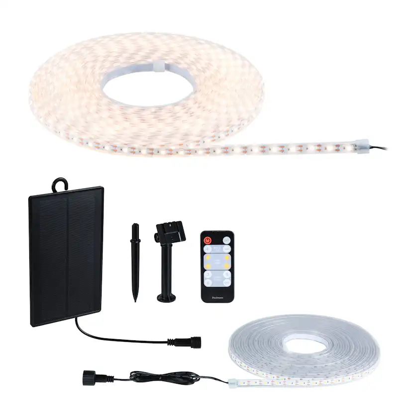 Solcellsljuslinga LED Paulmann MaxLED Ljusstrip inkl. Fjärrkontroll IP44