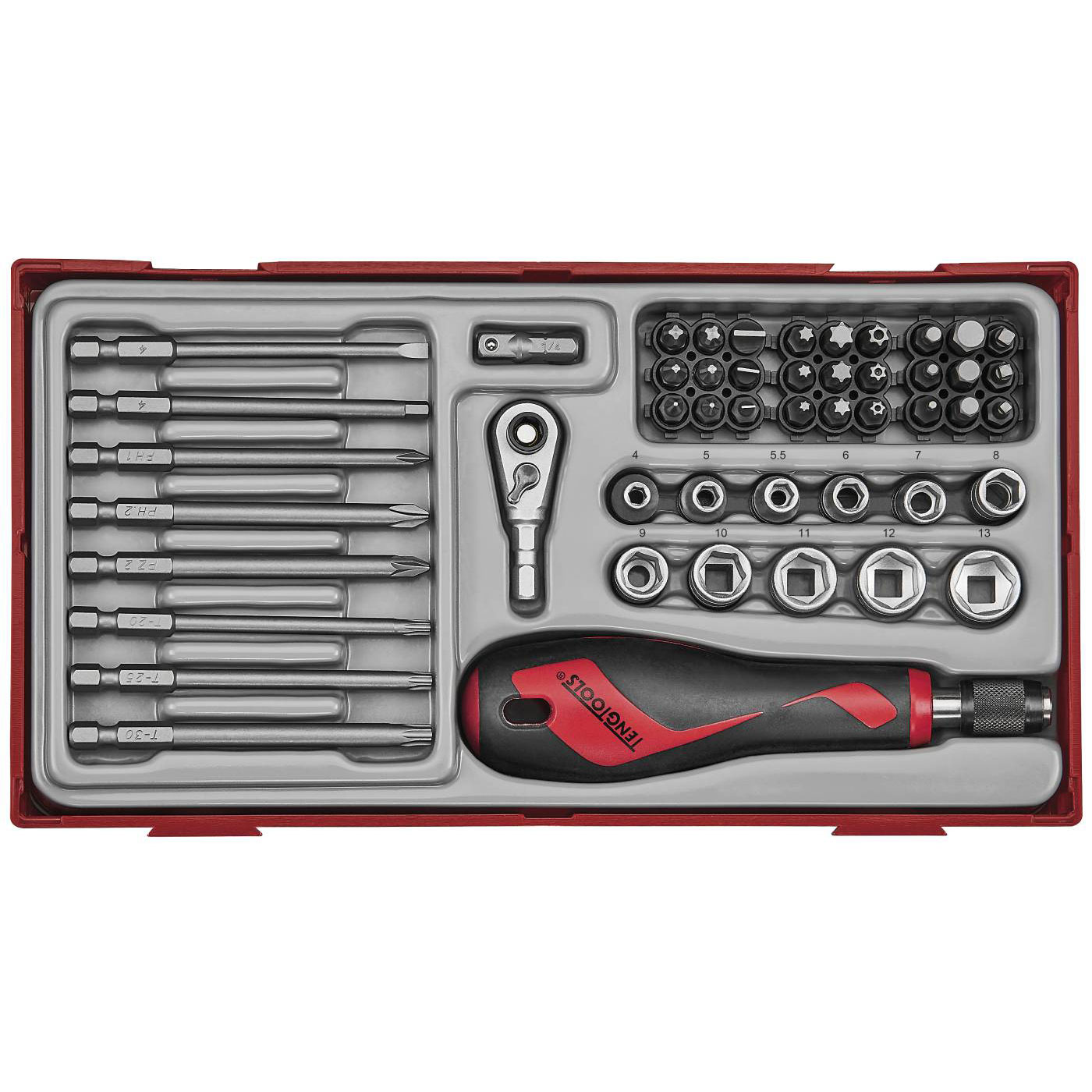 Bitsskruvmejselsats 49 delar Teng Tools TTMDQ49
