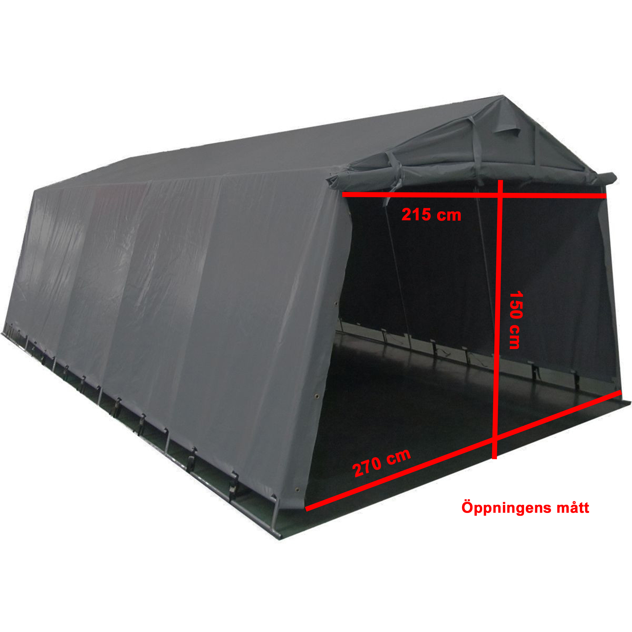 Garagetält Lyfco 13,7m² 200g/m² PE