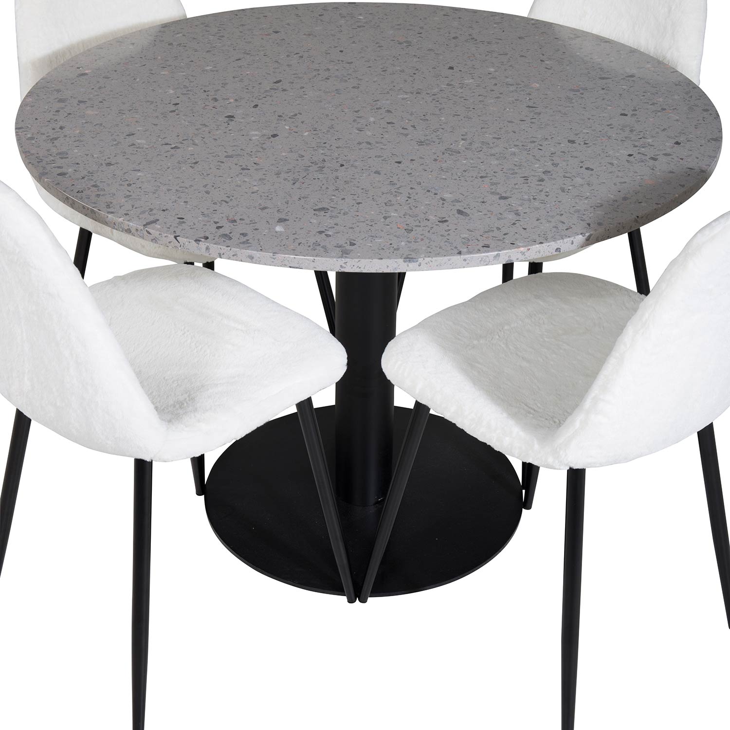 Matgrupp Venture Home Roxanna med 4 Pooya Stolar Runt