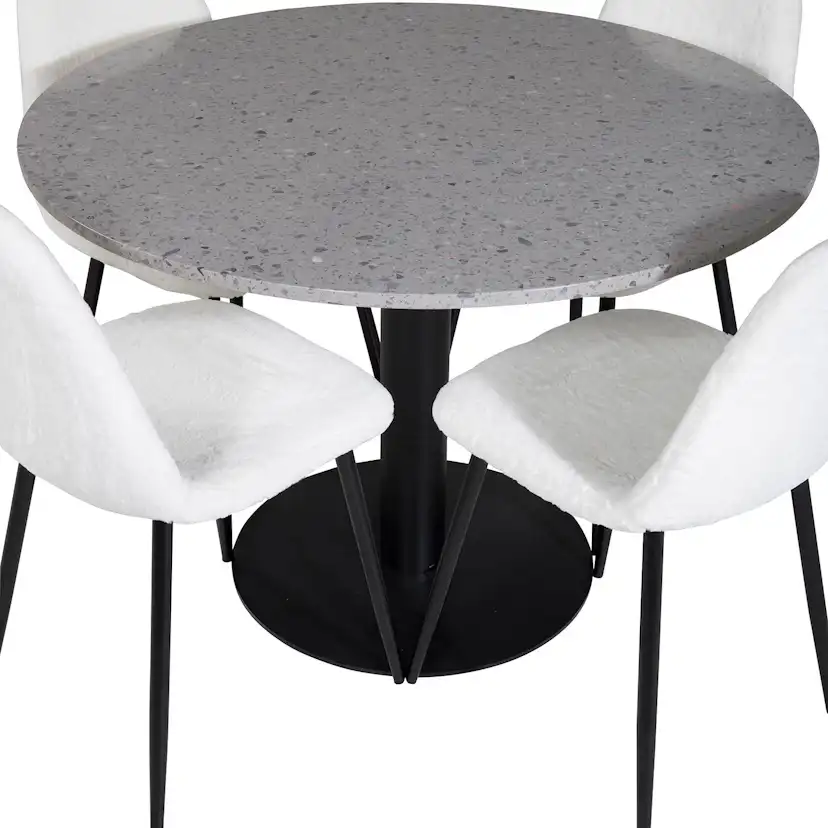 Matgrupp Venture Home Roxanna med 4 Pooya Stolar Runt