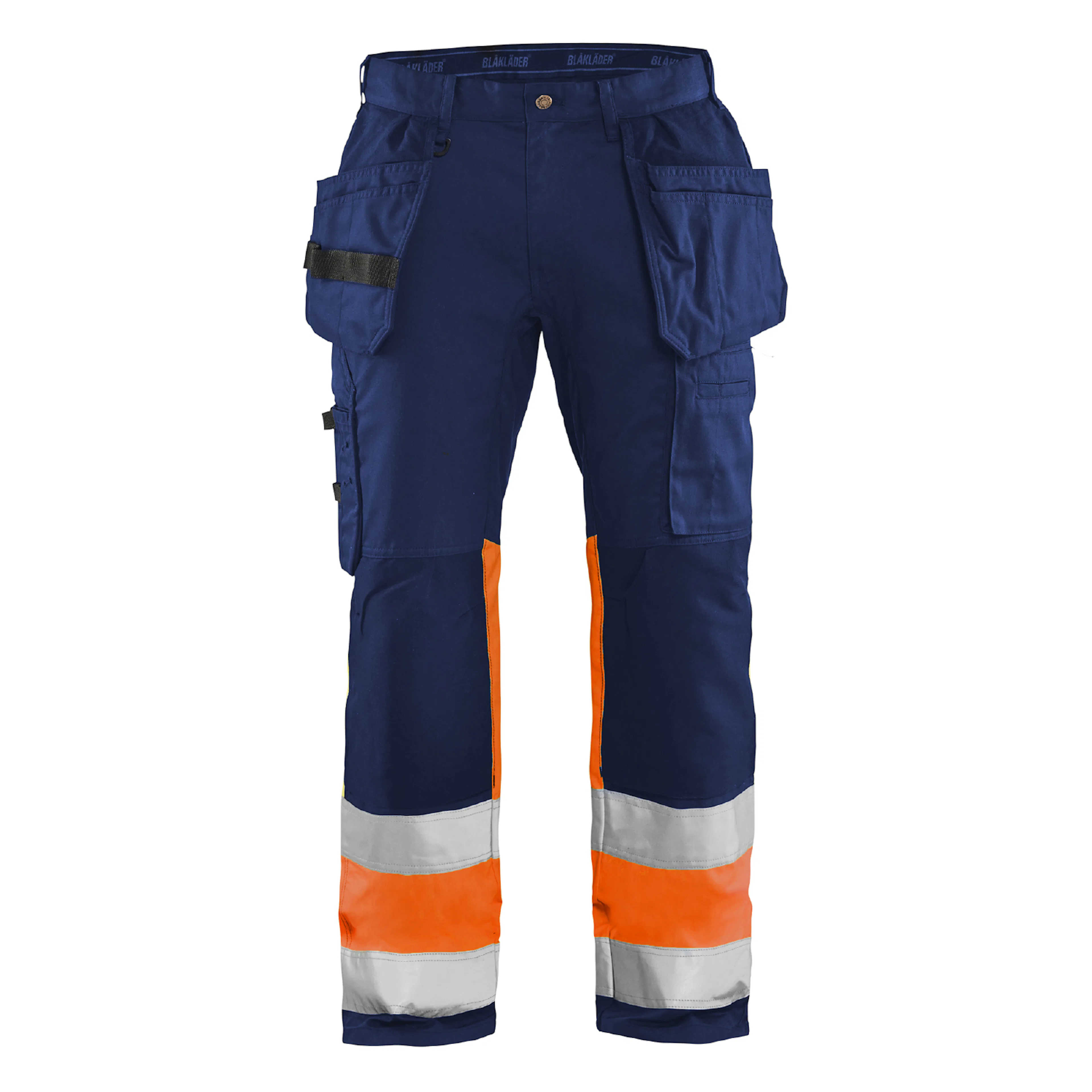 Marinblå/Varselorange