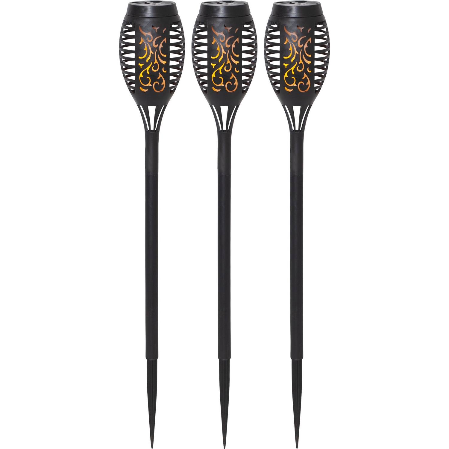 Solcellsfackla Star Trading Flame Mini Torch Promotion 3-pack Twilight