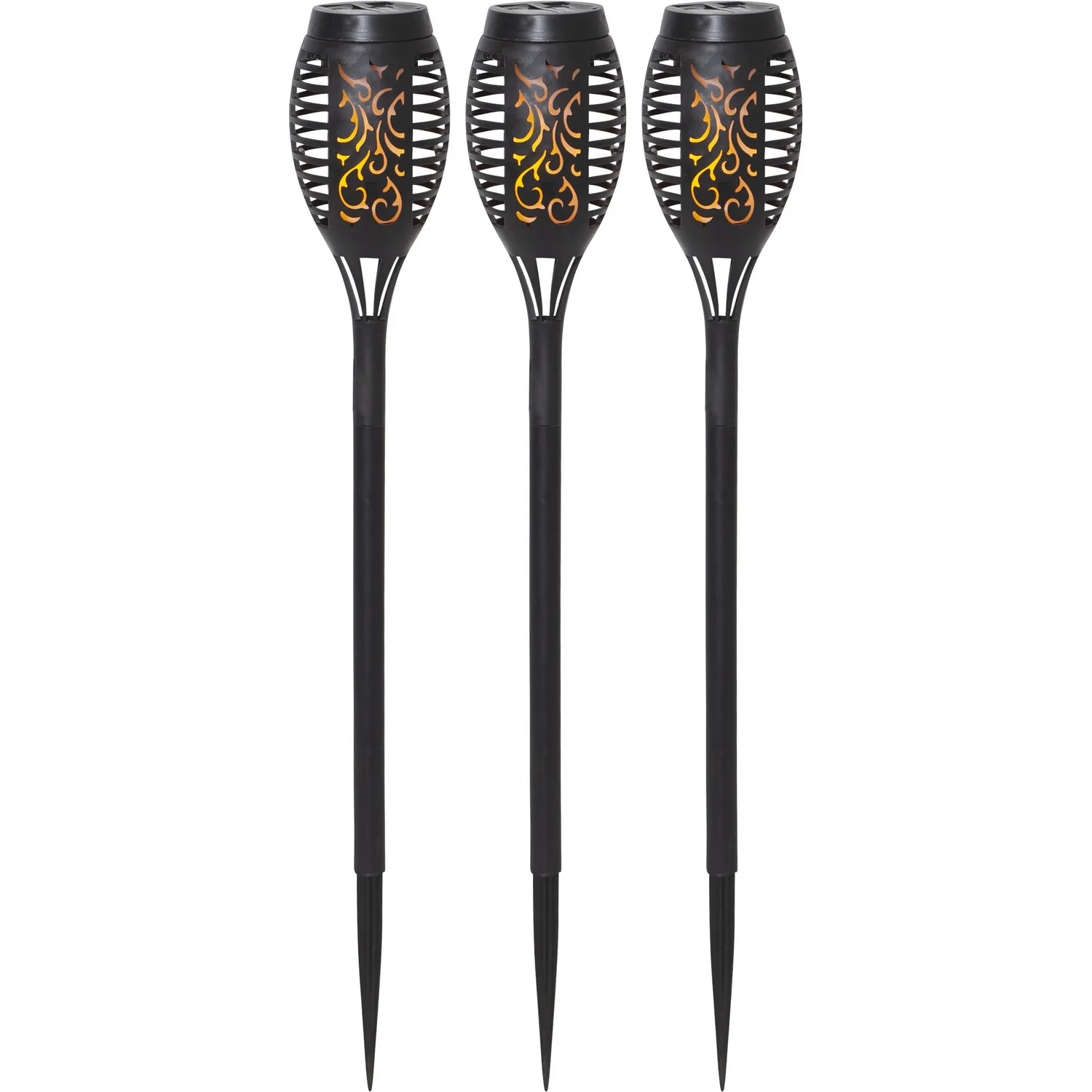 Solcellsfackla Star Trading Flame Mini Torch Promotion 3-pack Twilight