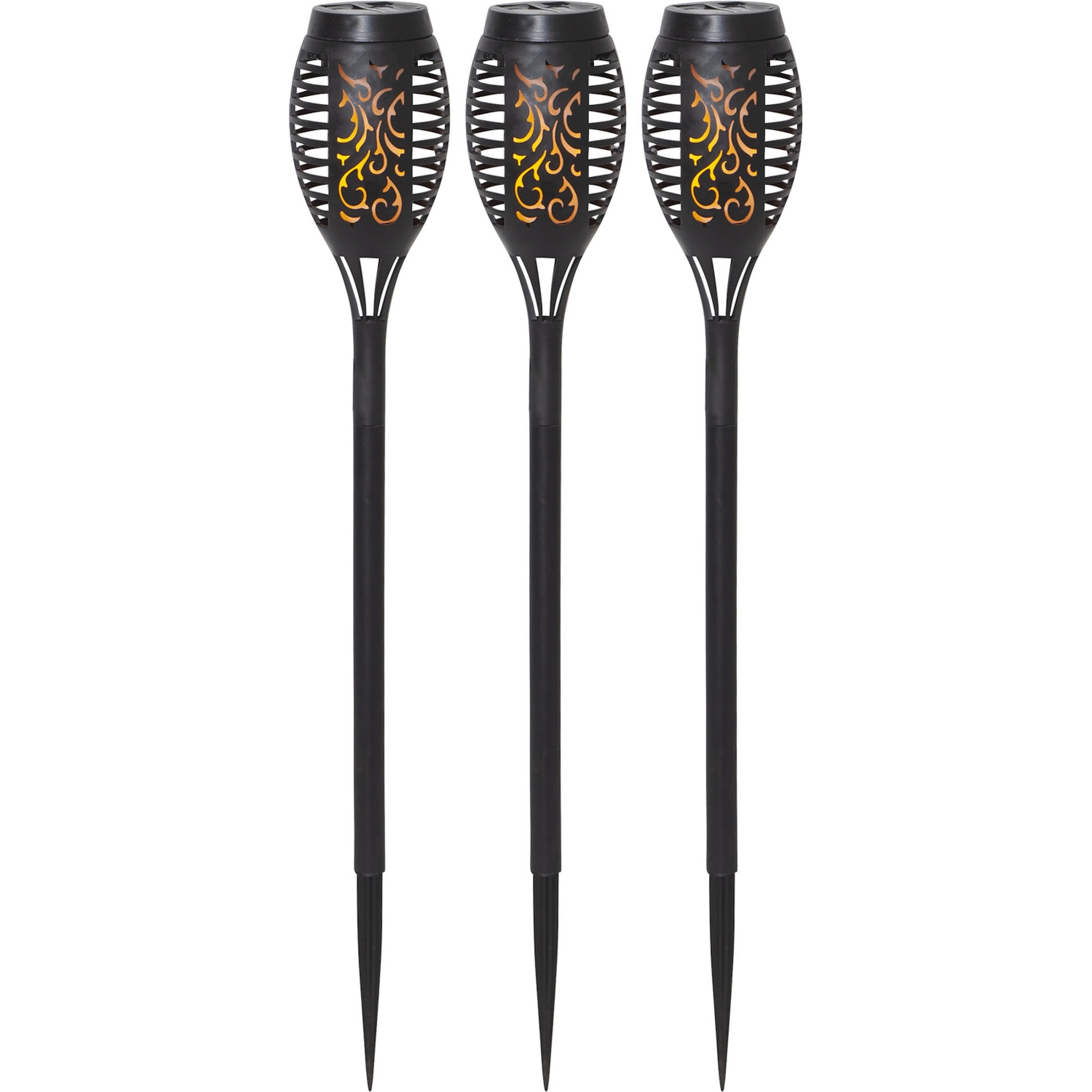 Solcellsfackla Star Trading Flame Mini Torch Promotion 3-pack Twilight
