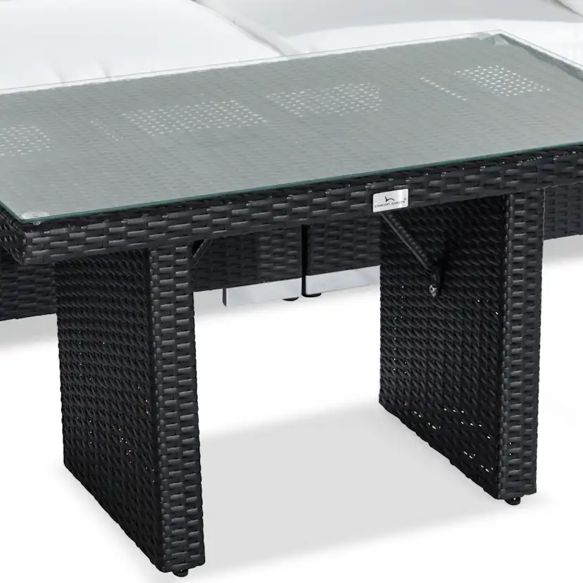 Loungegrupp Comfort Garden Bahamas 3-sits med Fåtölj och Soffbord 100x60 Utomhus