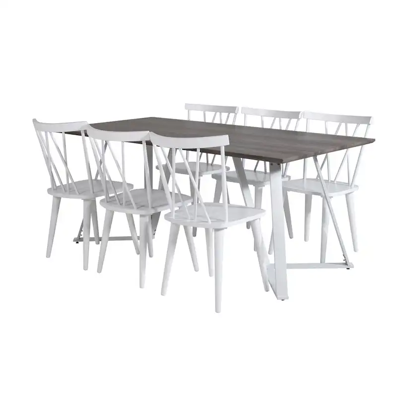 Matgrupp Venture Home Madde med 6 Marie Stolar