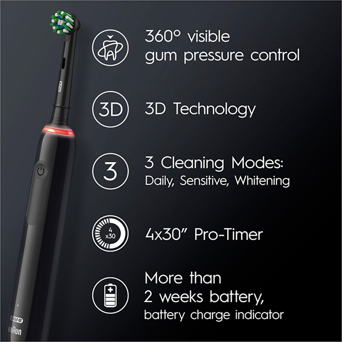 Eltandborste Oral-B Pro 3 3000