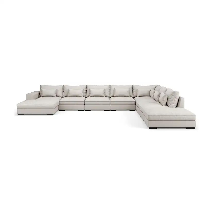 U-Soffa Bloomington Dubai Large Modulsoffa med Vänster Divan & Linneklädsel