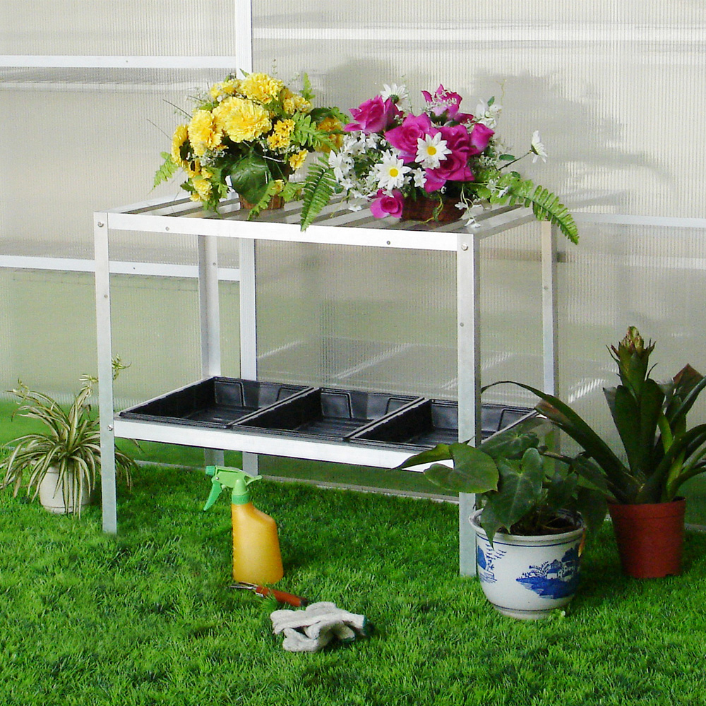 Odlingsbänk GOP 2 st Hyllplan med 3 st Odlingstråg