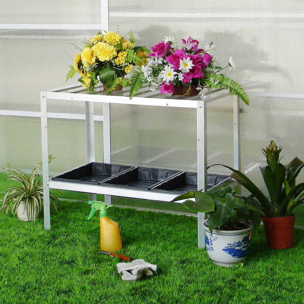 Odlingsbänk GOP 2 st Hyllplan med 3 st Odlingstråg