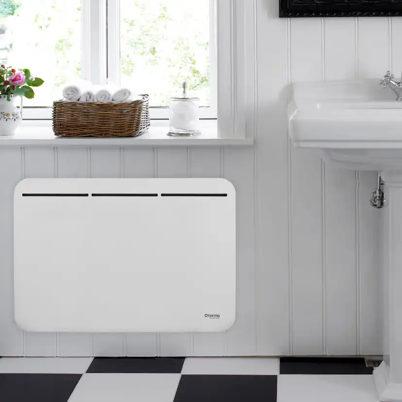 Element Termo STEEL 1500W - Vit Plåtfront 1500W, 630x440 mm