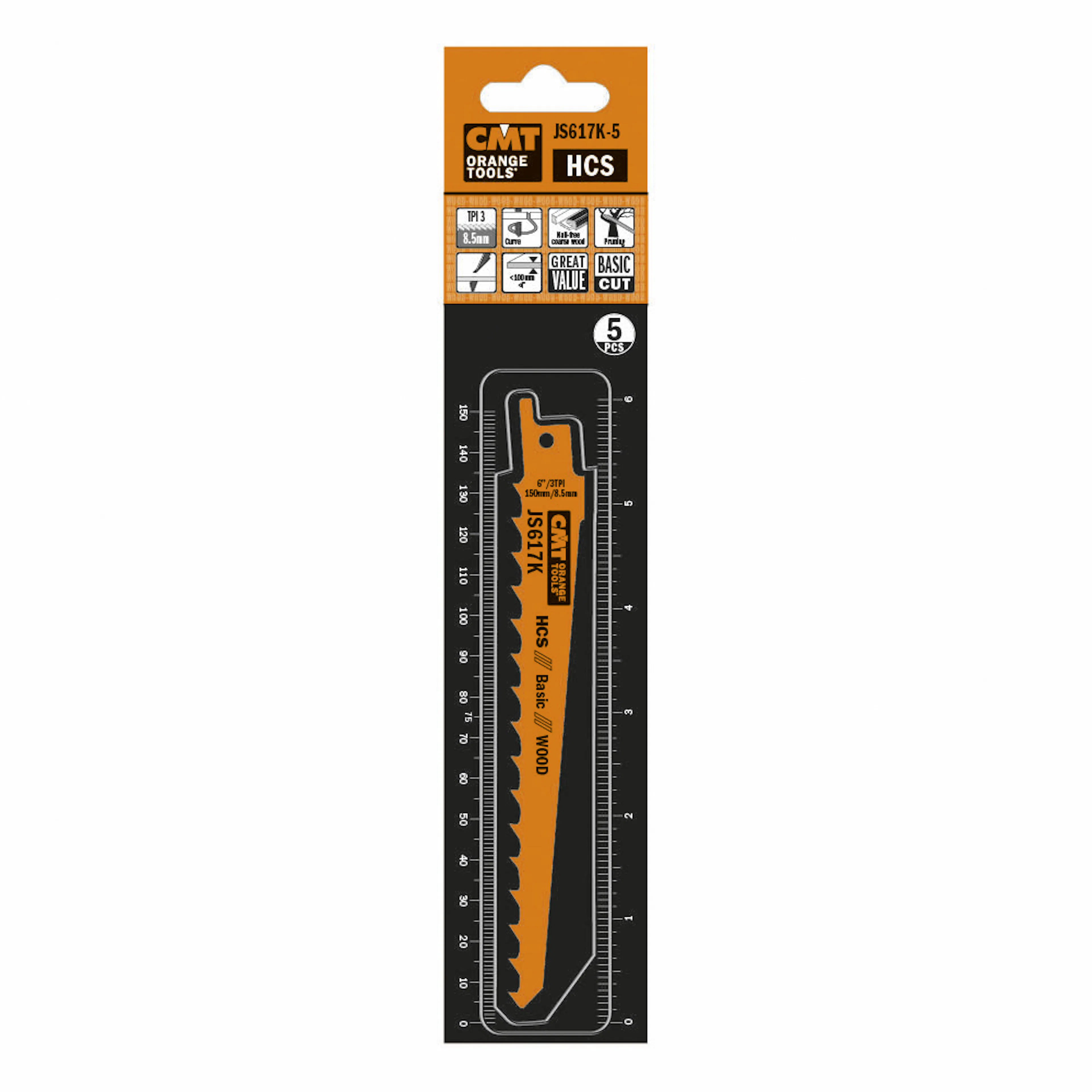 Tigersågblad CMT Orange Tools Trä 150mm HCS Basic 5 st