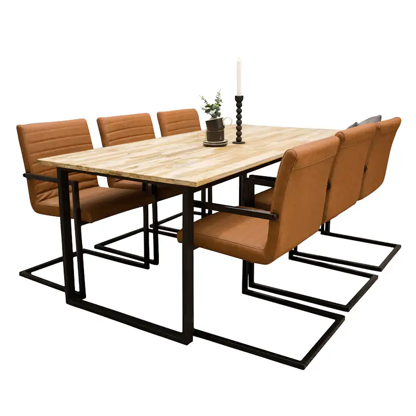 Matgrupp Venture Home Cirebon med 6 Art Stolar