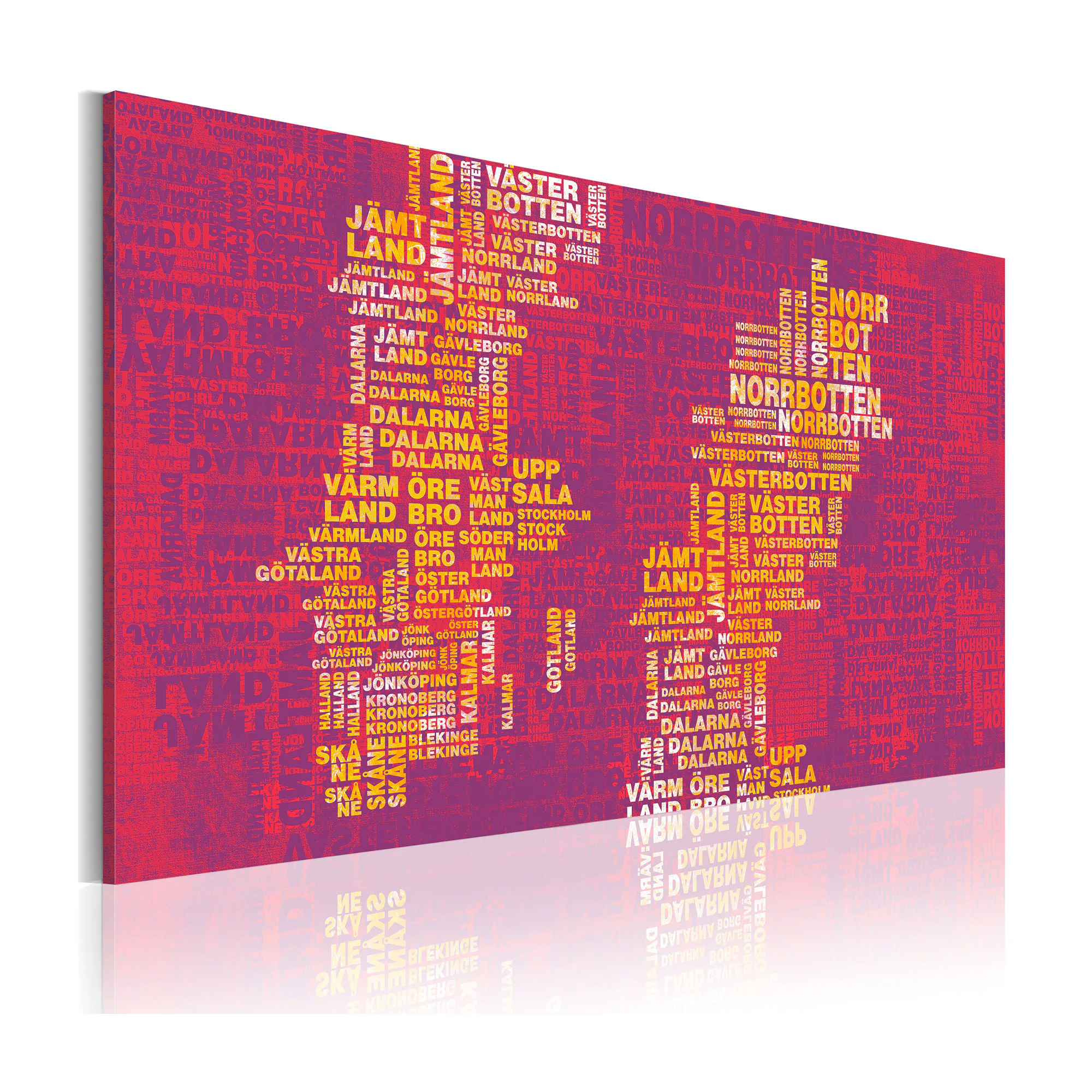 Tavla Arkiio Text Karta Över Sverige