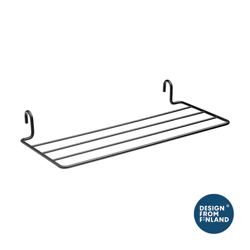 Accessory to TANGO, pivo shelf, 500mm, black Svart, Bredd: 530 mm