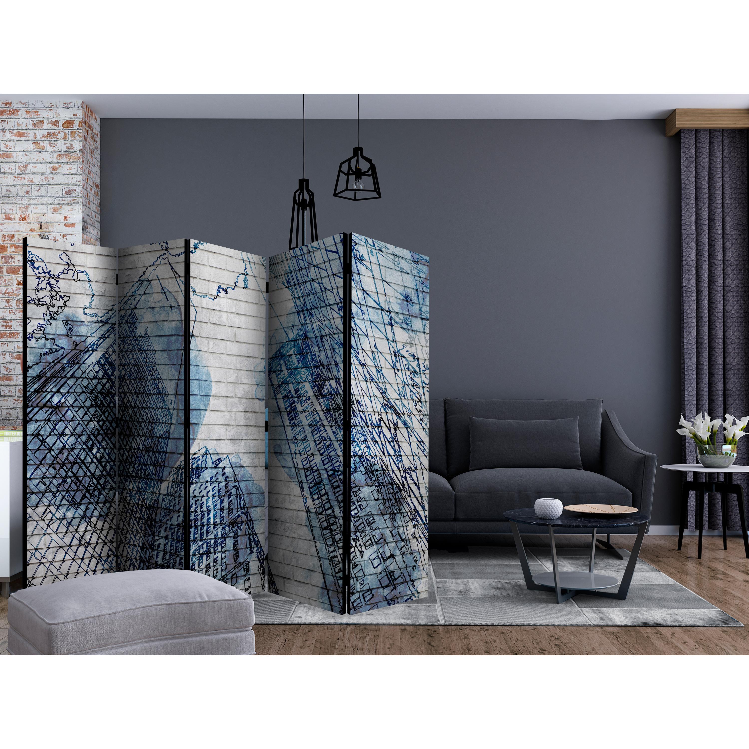 Rumsavdelare Arkiio Inky New York II 225x172 cm