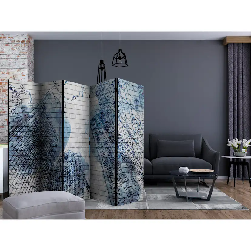 Rumsavdelare Arkiio Inky New York II 225x172 cm