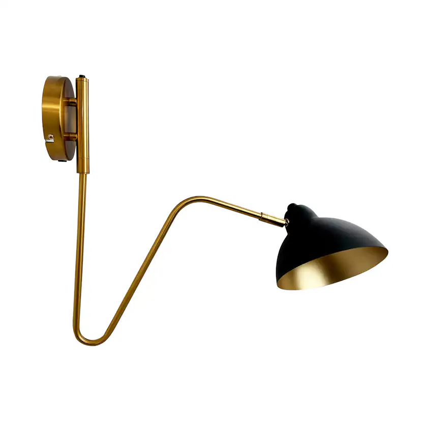 Vägglampa Dyberg Larsen Futura med Böjd Arm