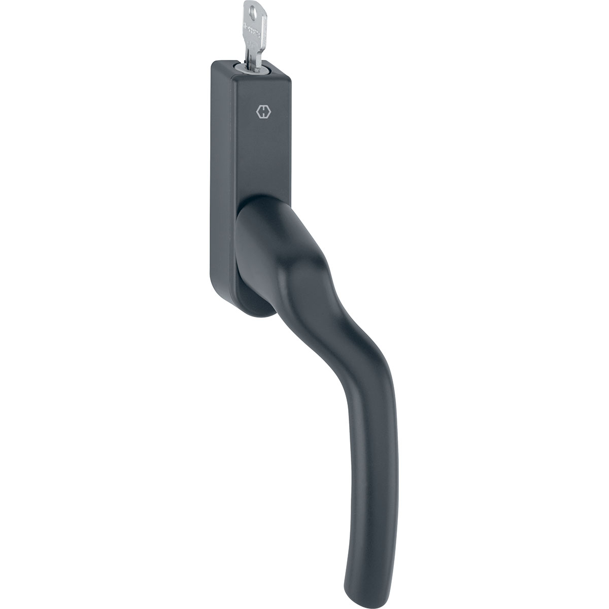 Fönsterhandtag HOPPE Tokyo 0710/U955S 7/8 x 63 Svartlackerat Aluminium
