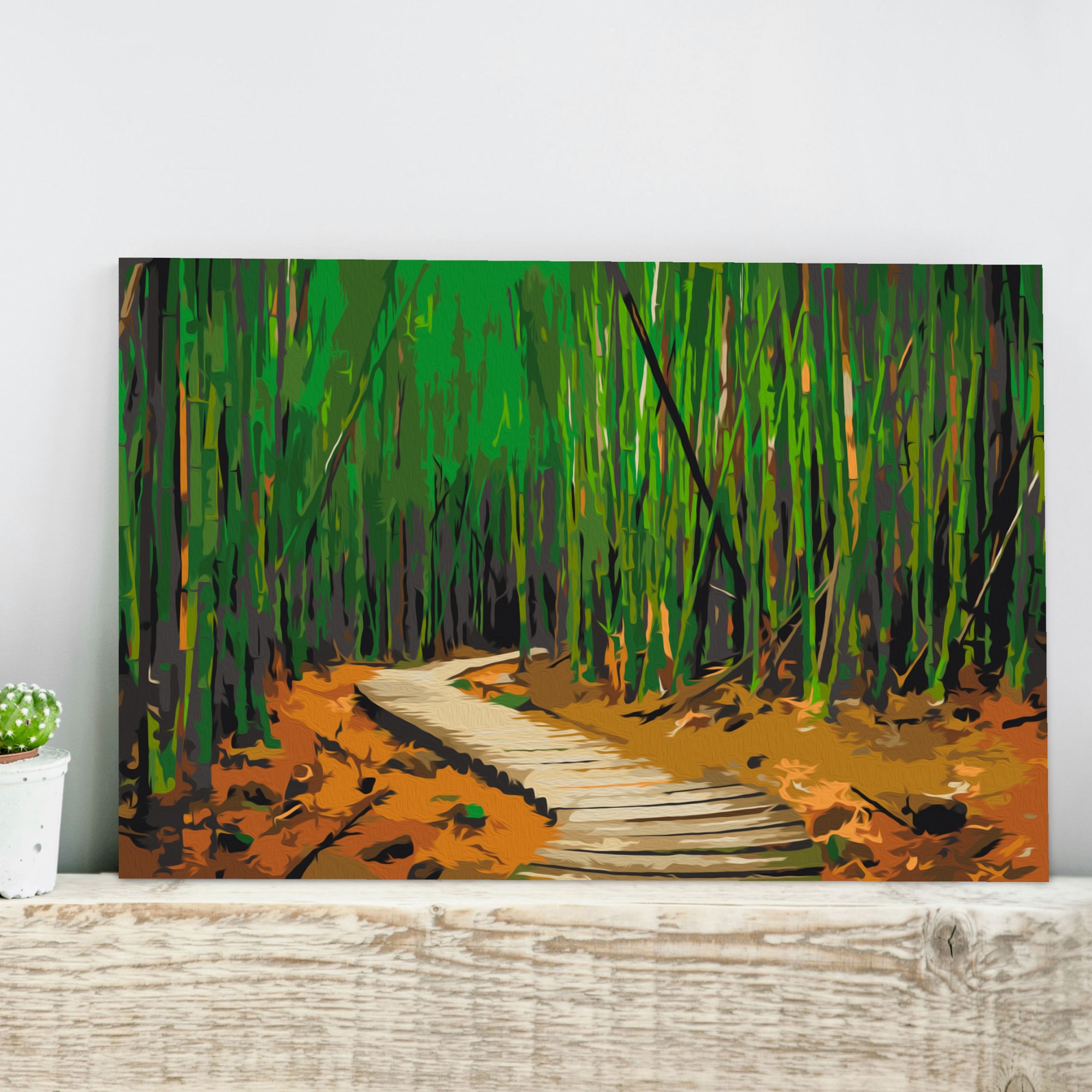 Gör-det-själv Målningar Arkiio Wooden Path