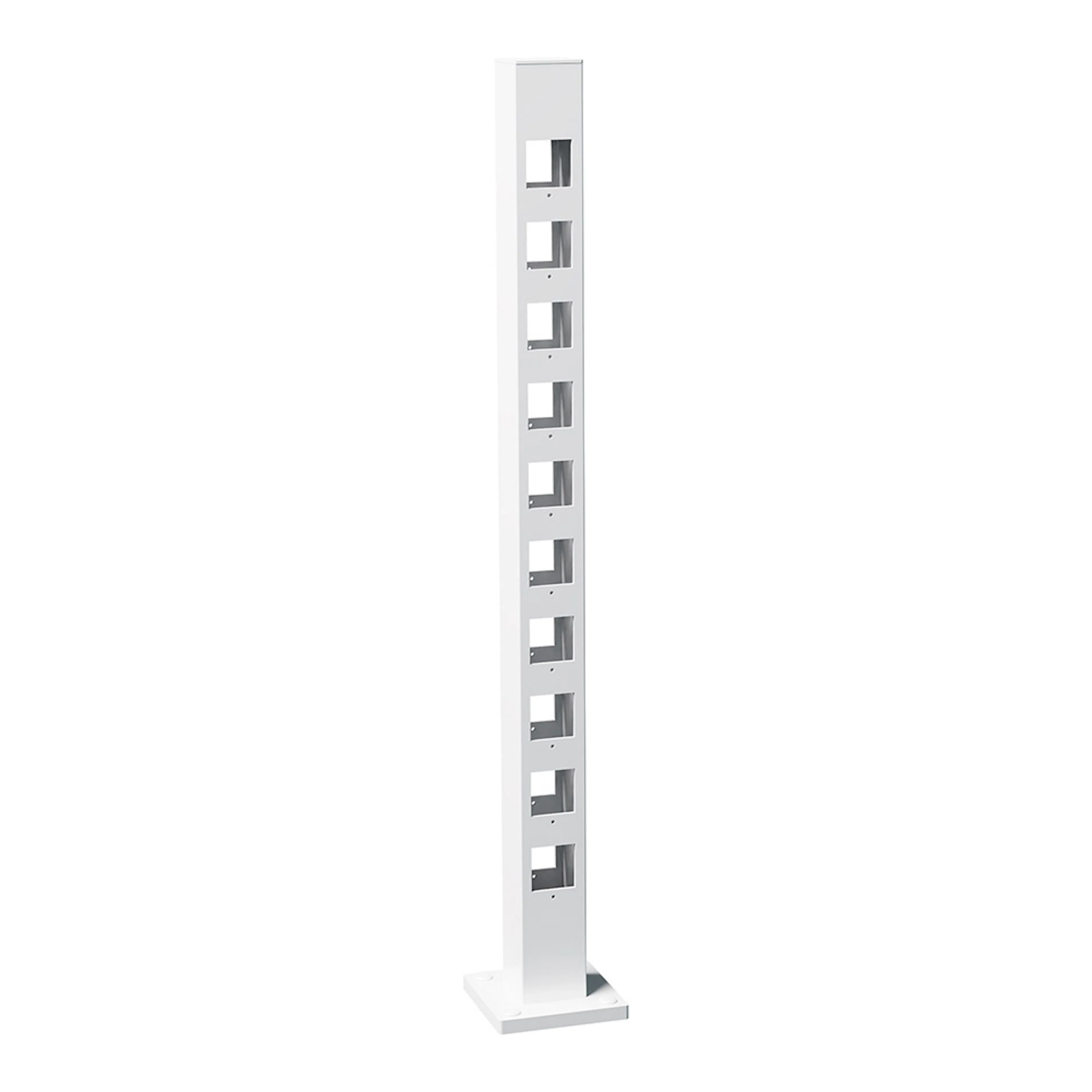 Staketstolpe Furen 1255mm Mellanstolpe VIT Höjd: 1255 mm, Vit