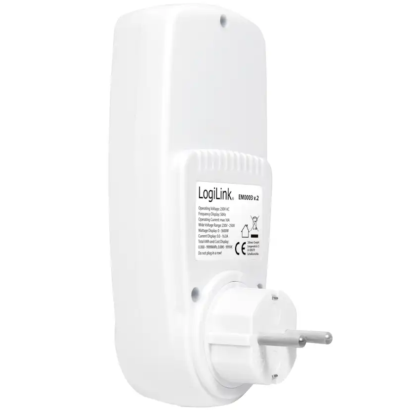 Energimätare LogiLink Med Kostnadsberäkning Premium