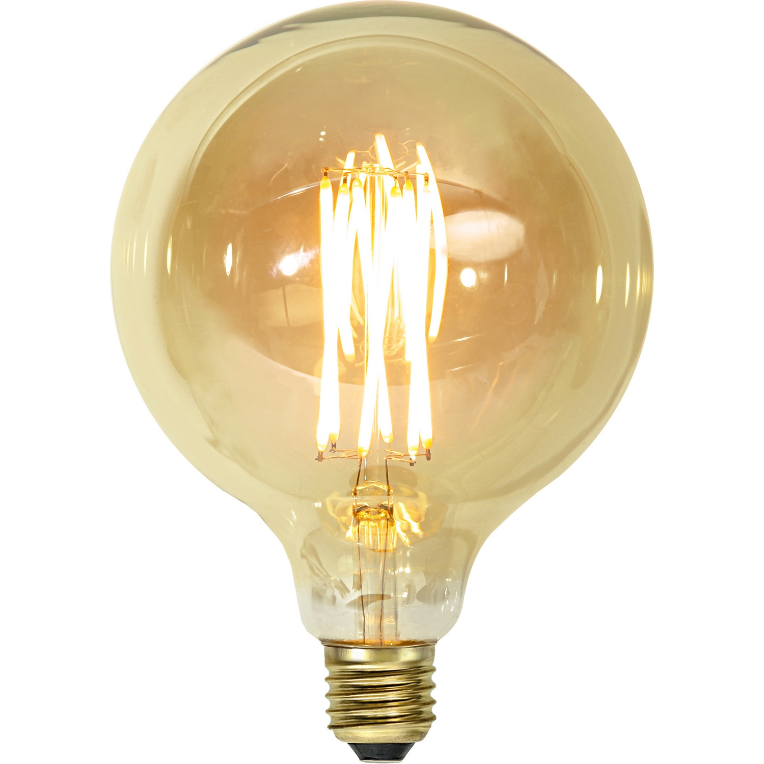 LED-lampa Star Trading E27 G125 Vintage Gold Dimbar
