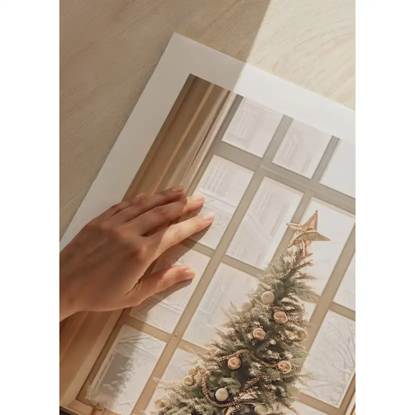 Poster Gallerix Christmas Tree By Window